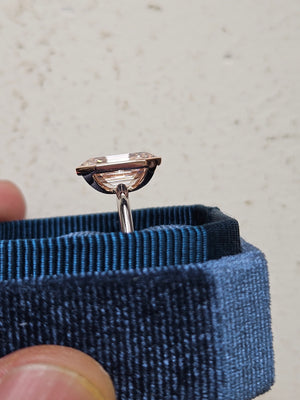 5.23 ct Pink Antique Style Lab Diamond Ring