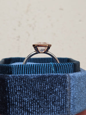 5.23 ct Pink Antique Style Lab Diamond Ring