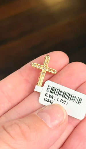 1 ct+ Lab Diamond cross pendant