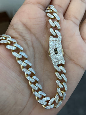 10.55 cttw 14k Gold 22 Inches Cuban Chain