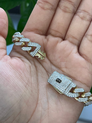 4.882 cttw 8 inches 14k Gold Cuban Link Bracelet
