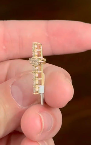 1 ct+ Lab Diamond cross pendant