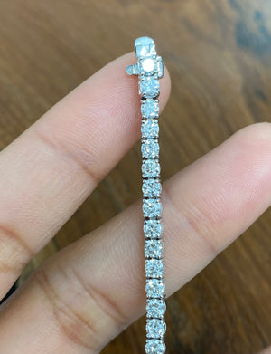 14k 5.50ct - 5.56 ct Lab 7 inches Tennis Bracelet