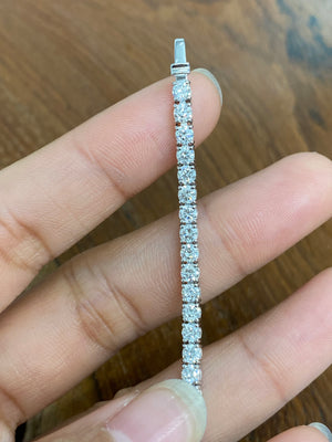 14k 5.50ct - 5.56 ct Lab 7 inches Tennis Bracelet