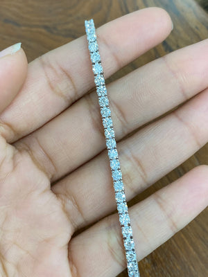 14k 5.50ct - 5.56 ct Lab 7 inches Tennis Bracelet