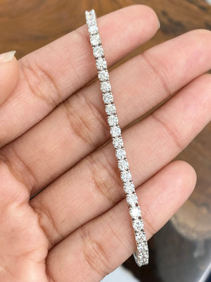14k 5.50ct - 5.56 ct Lab 7 inches Tennis Bracelet