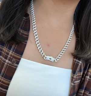 10.55 cttw 14k Gold 22 Inches Cuban Chain