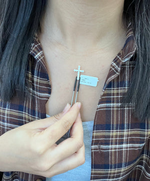*Premade* 1 CT Lab Diamonds Cross Pendant