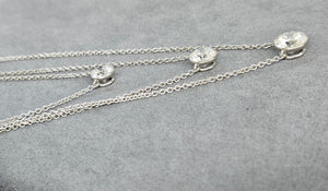 *Custom Made* Bezel set Round Lab Diamond Necklace