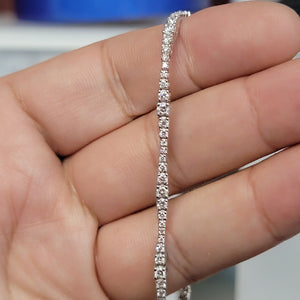 Wavy Graduated Diamond Tennis Bracelet