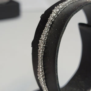 Wavy Graduated Diamond Tennis Bracelet