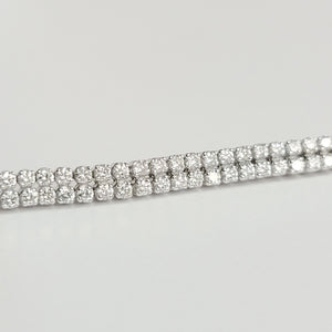 Double Row Diamond Tennis Bracelet