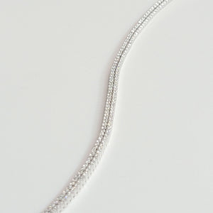 Double Row Diamond Tennis Bracelet