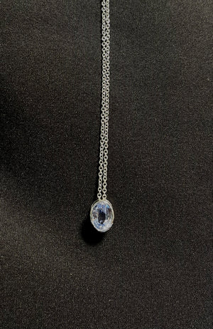 Oval Sapphire Necklace