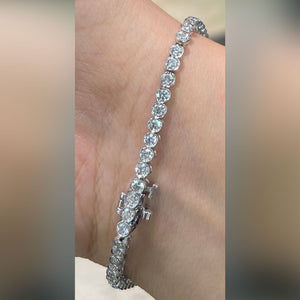 Bezel Set Tennis Bracelet