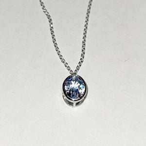 Oval Sapphire Necklace