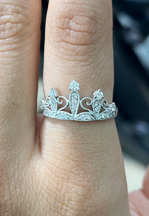 Crown Diamond Ring
