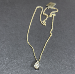 Pear Shaped Lab Diamond Solitaire Pendant
