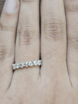 2.171 ct Natural Rose Cut Diamond Eternity Band