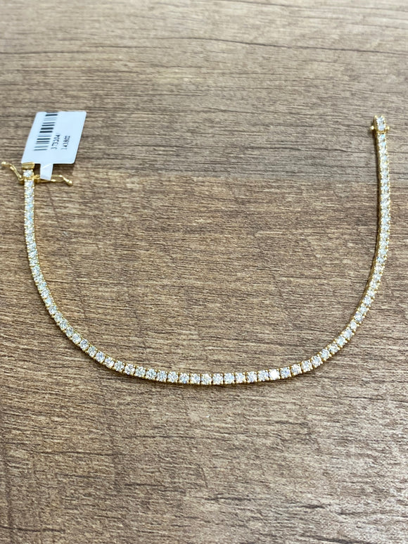 3.25 CT Lab Yellow Tennis Bracelet