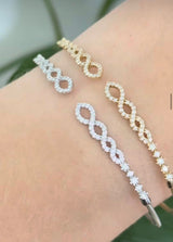 Natural diamond flex bracelets
