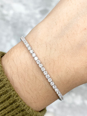 3.83CT Lab 7” Tennis Bracelet
