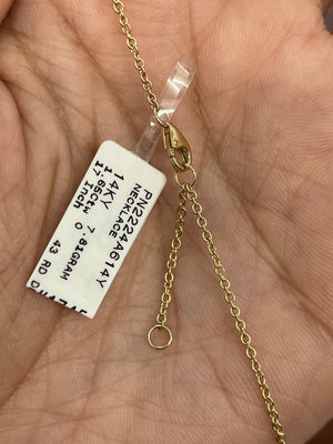 14k 1.65 ctw Yellow Diamond Necklace