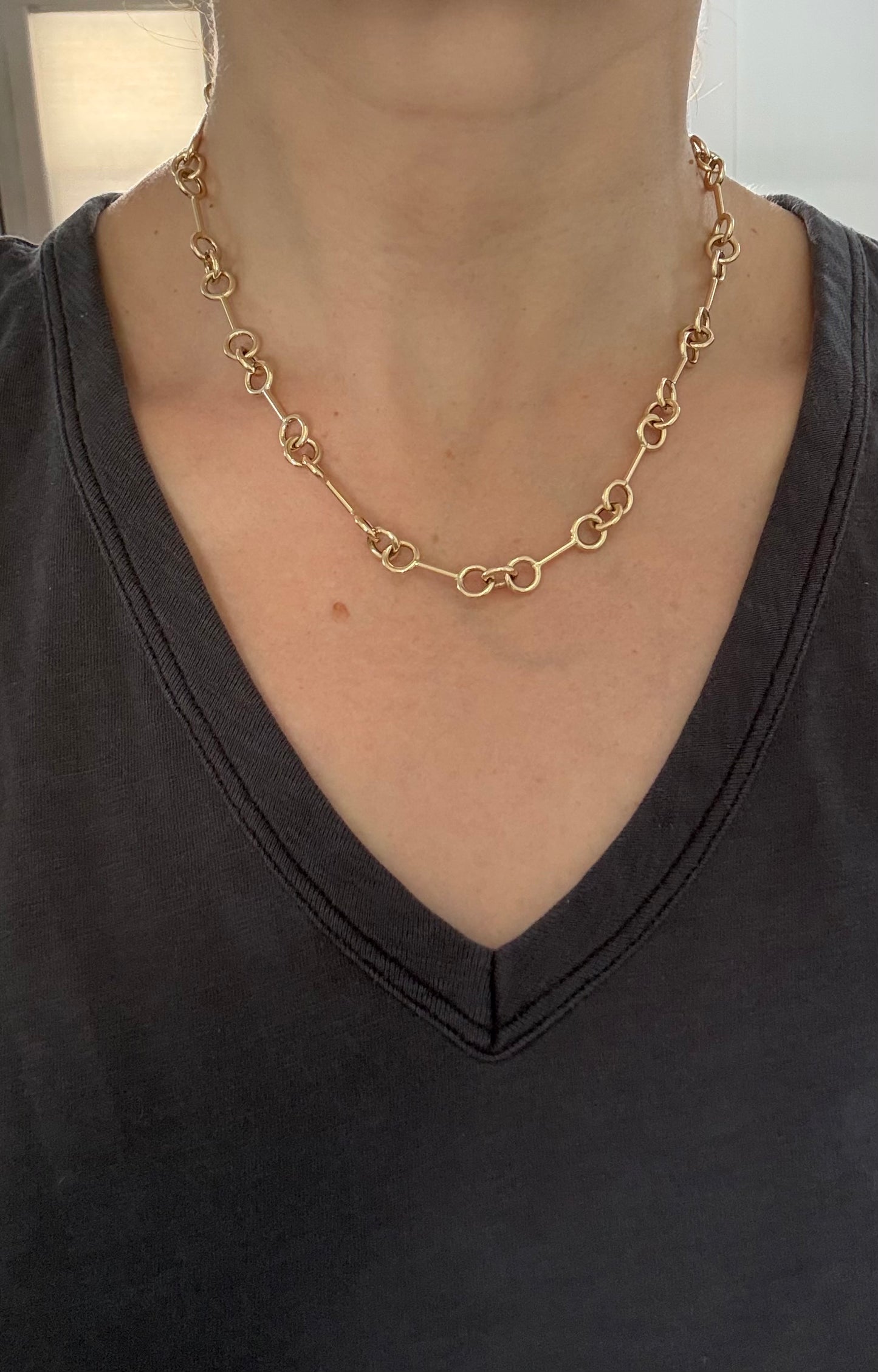 11.3g yellow gold chain necklace
