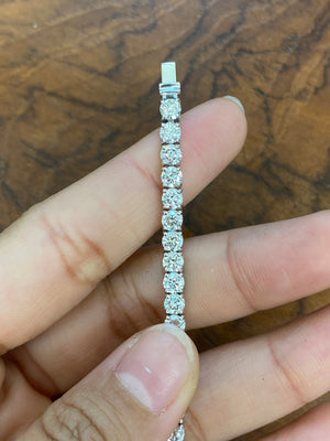 9.38 CT Lab 7 Inches Tennis Bracelet