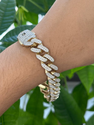 4.882 cttw 8 inches 14k Gold Cuban Link Bracelet