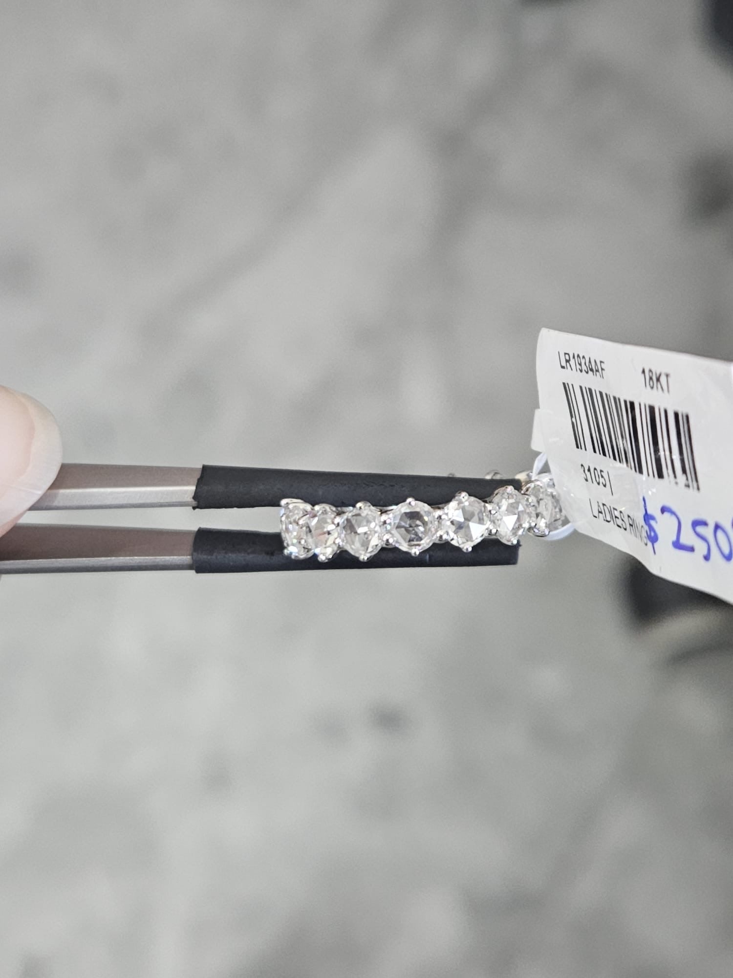 2.171 ct Natural Rose Cut Diamond Eternity Band