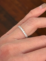 White gold 1.49ct lab diamond eternity band
