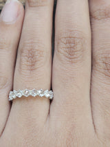 1.243 ct Natural Rose Cut Diamond Eternity Band