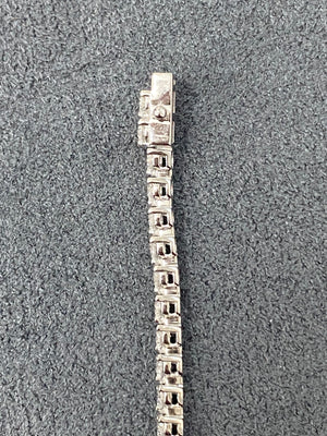 3.78CT Lab 3 prongs 7 inches Tennis Bracelet