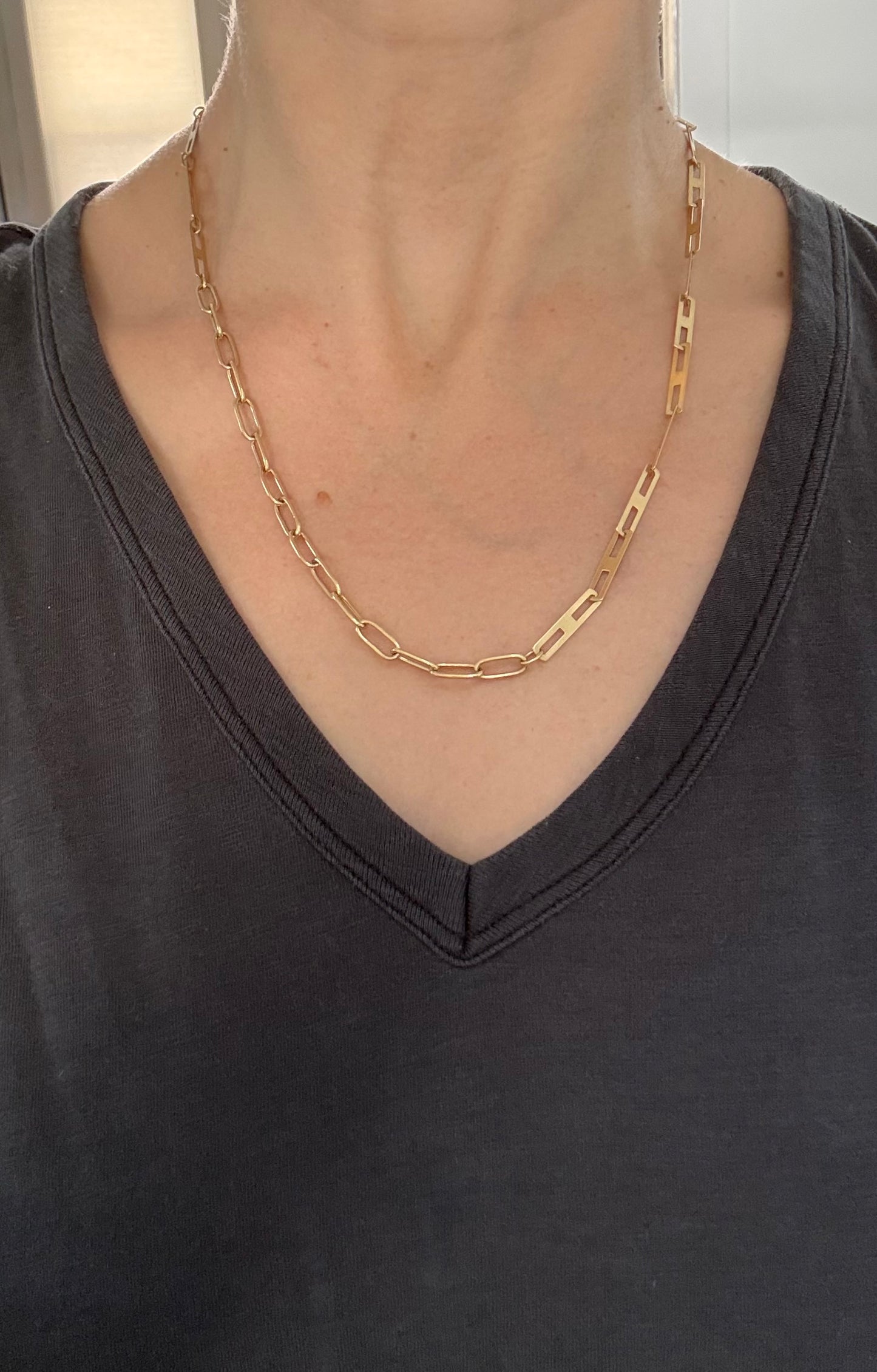 10.9g yellow gold chain necklace