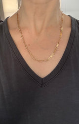 10.9g yellow gold chain necklace
