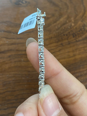 5.93 CT LAB 3 PRONGS 7.25 INCHES TENNIS BRACELET