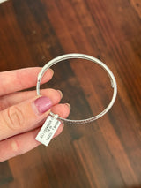 White gold 1.42ct natural diamond wrap around flex bracelet