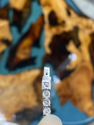 7.81 CT LAB TENNIS BRACELET