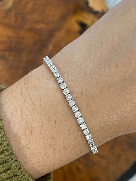 4.61 CT Lab 6.75 Inches Tennis Bracelet