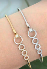 Lab diamond flex bracelets