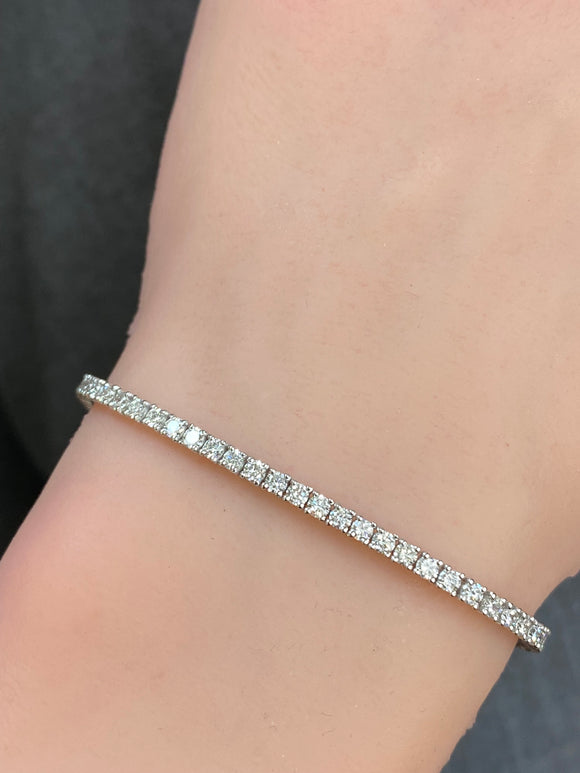 3.15 CT LAB 7 inches TENNIS BRACELET