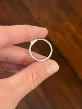 21.9mm white gold 0.99ct lab diamond inside out hoop earrings