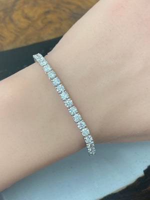 8.18ct Lab 7 inches Tennis Bracelet