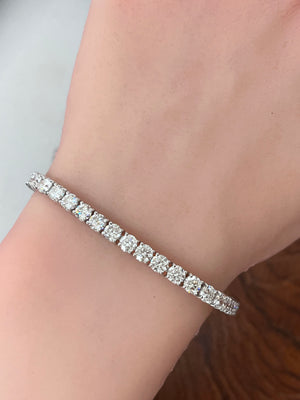 10.04 CT LAB 7.25 inches TENNIS BRACELET