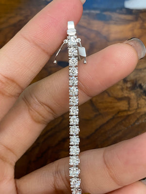 6.48 CT Lab 7 inches Tennis Bracelet