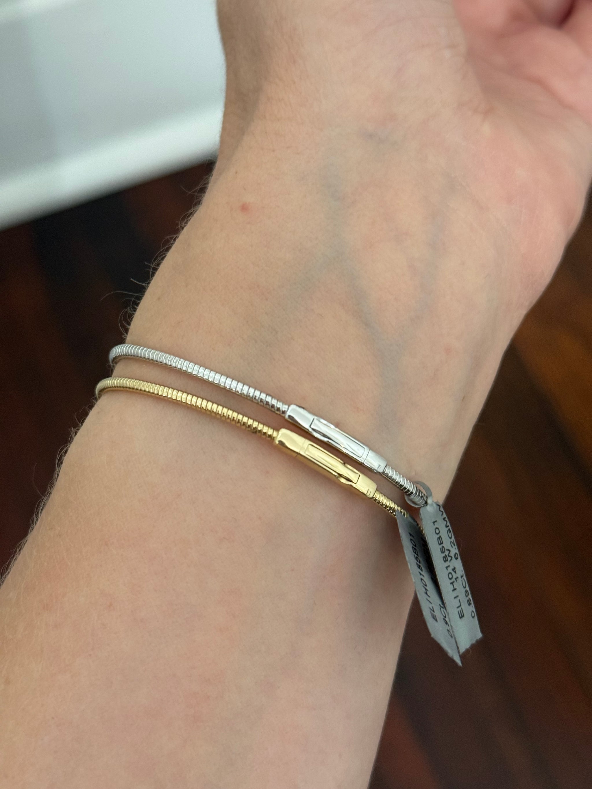 Lab diamond flex bracelets