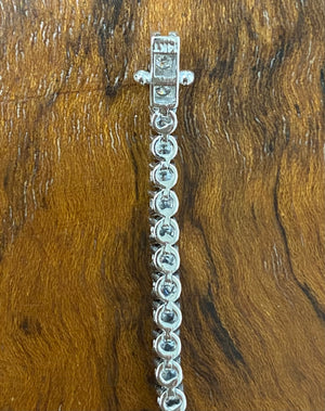 3.65 CT Lab 7.25 inches Tennis Bracelet