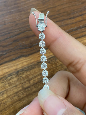 6.77 CT Lab 7.15 inches Tennis Bracelet