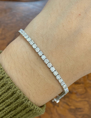 4.34 CT Lab 6 inches Tennis Bracelet